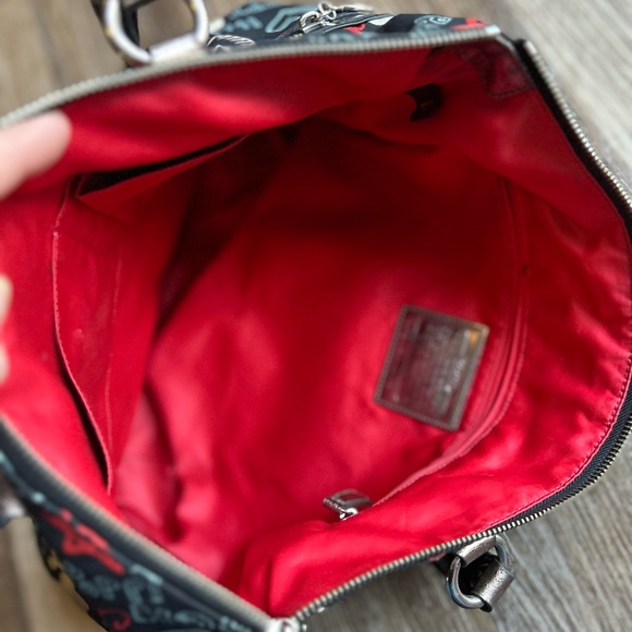 Coach Poppy graffiti tote Purse y2k - Picture 7 of 11